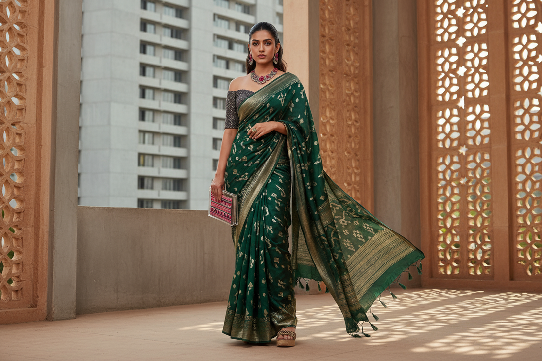 Single Color Function Sarees From Tradition to Trend: How Sarees Are Making a Modern Comeback – SUTA ...